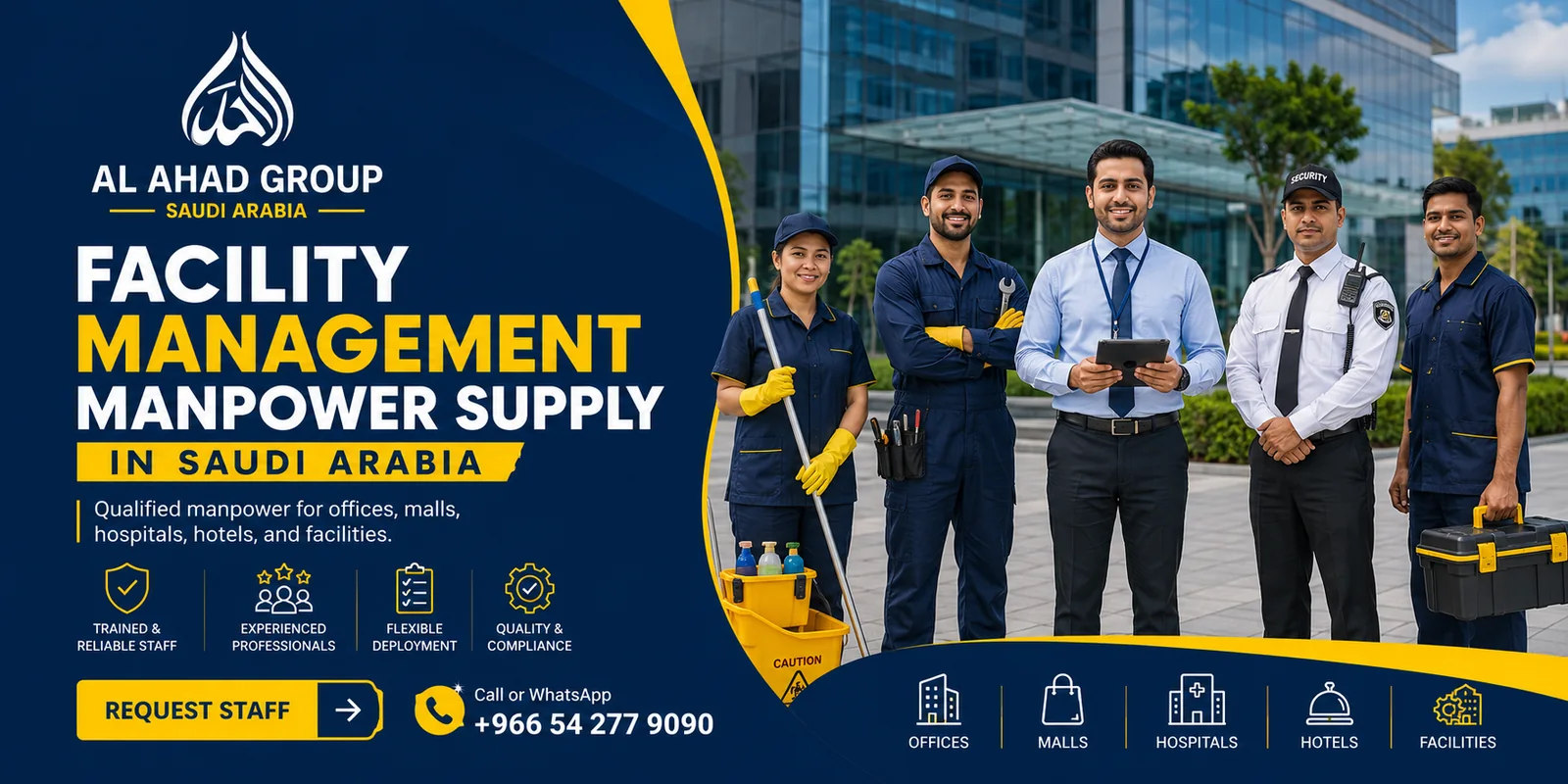 AL AHAD GROUP workforce roles and support teams team supporting employers in Madinah, Saudi Arabia